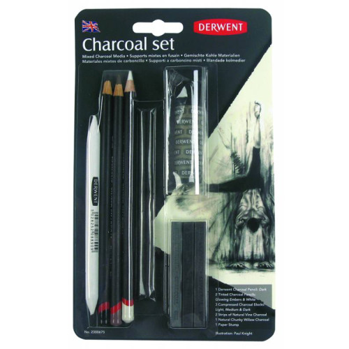 Набор угольных карандашей Charcoal, 10 предметов, Derwent