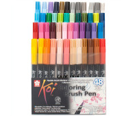 Набор маркеров Sakura Koi Coloring Brush Pen 48 цв