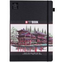 Скетчбук Sakura Sketch, 140 г/м2, 21х29, 7 см, 80 л, кремово-білий, Sakura