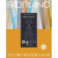 Склейка-блок для акварели Watercolor 28*35,6см, 200г/м2, 20л, HP, мелкое зерно, Fabriano
