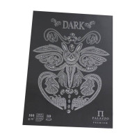 Планшет для ескізів та малюнків DARK А3, 160 гм2, 30л., чорний папір, Лілія Холдинг