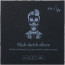 Альбом для рисунка AUTHENTIC (black) Layflat 14х14см, 170 г/м2, 32 л, черная бумага, SMILTAINIS