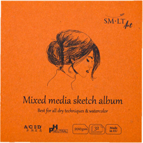 Альбом AUTHENTIC (mixed media) Layflat 14х14см 200г/м2 32л SMLT