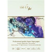 Склейка для спиртового чорнила PRO CREATE Yupo А4, 200г/м2, 10л, SMILTAINIS
