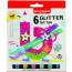 Набір дитячих фломастерів GLITTER 6 кол з глітерами, Bruynzeel
