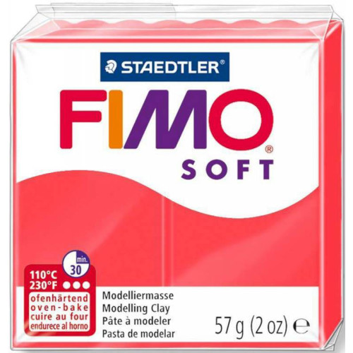 Fimo Soft, пластик мякий, Фламінго 57 г.