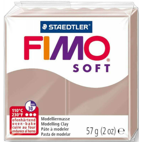 Fimo Soft, пластик мякий, Сіро-коричневий, 57 г.