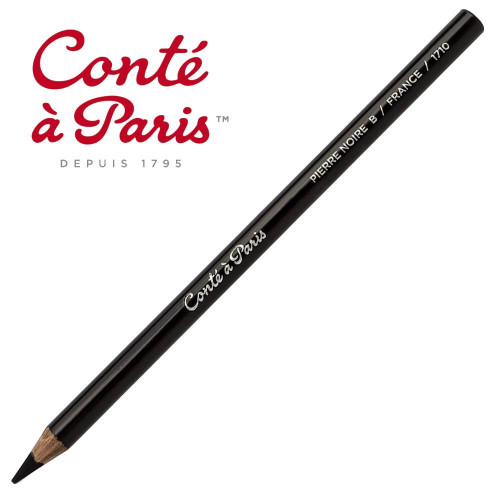 Карандаш угольный Conte Black lead pencil Pierre noire H арт 500204