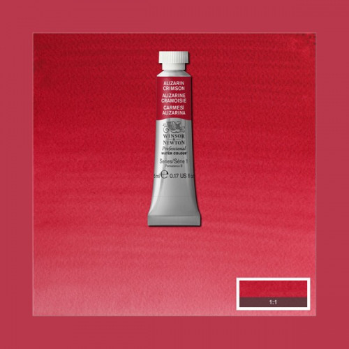 Краска акварельная Winsor Newton Professional 004 Alizarin Crimson Ализарин Кримсона №1 арт 0102004
