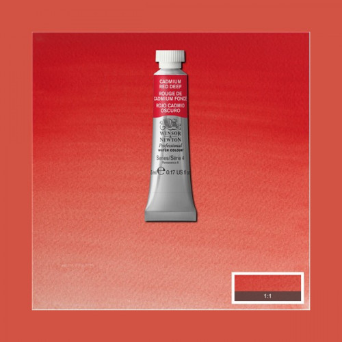 Краска акварельная Winsor Newton Professional 097 Cadmium Red Deep Кадмий Червонный темный арт 0102097