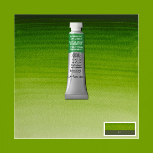 Фарба акварельна Winsor Newton Professional 503 Permanent Sap Green Зелений перманентний арт 0102503