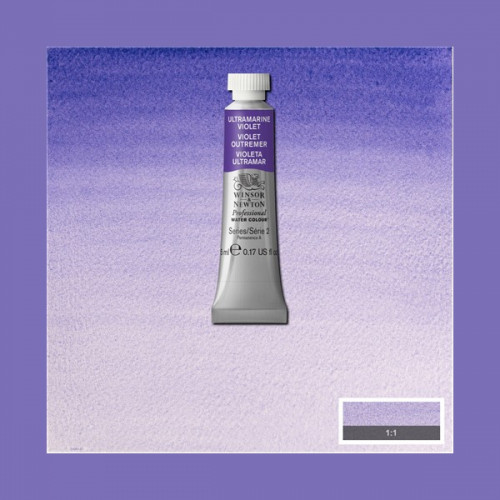 Краска акварельная Winsor Newton Professional 672 Ultramarine Violet Ультрамарин фиолетовый арт 0102672