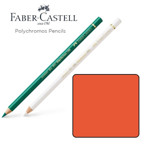 Олівець кольоровий Faber-Castell POLYCHROMOS колір світло-червона герань №121 (Pale Geranium Lake), 110121
