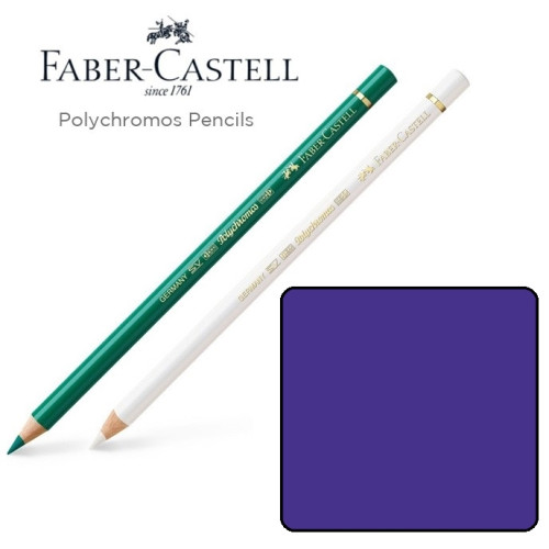 Олівець кольоровий Faber-Castell POLYCHROMOS колір синьо-фіолетовий №137 (Violet Blue), 110137