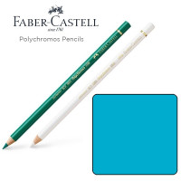 Олівець кольоровий Faber-Castell POLYCHROMOS колір середній синій №152 (Middle Phthalo Blue), 110152 Олівець кольоровий Faber-Castell POLYCHROMOS колір середній синій №152 (Middle Phthalo Blue), 110152