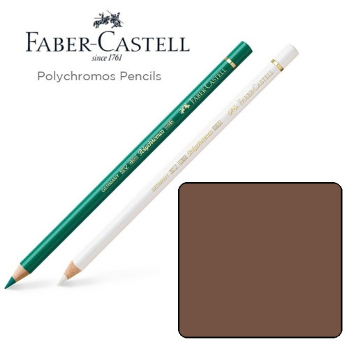 Олівець кольоровий Faber-Castell POLYCHROMOS колір сепія темна №175 (Dark Sepia), 110175