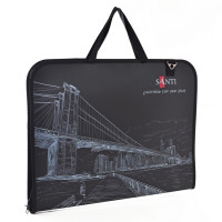 Папка для эскизов А3 пластиковая SANTI City,(36,7х3х49,5 см)