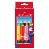 Олівці кольорові Faber-Castell Classic Colours з ластиком 24 кольору, 116625