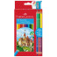 Олівці кольорові Faber-Castell 12 кольорів Замок + 3 двоколірних олівця + точилка, 110312 - товара нет в наличии