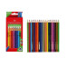 Карандаши цветные утолщенные Faber-Castell jumbo 20 цветов трехгранные + точилка, 116520