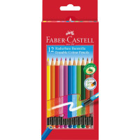 Карандаши цветные Faber-Castell с ластиком 12 цветов, 116612