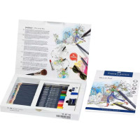 Подарочный набор цветных карандашей Faber-Castell 17 цветов goldfaber + аксессуары 23 предмета 114714