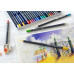 Подарочный набор цветных карандашей Faber-Castell 17 цветов goldfaber + аксессуары 23 предмета 114714