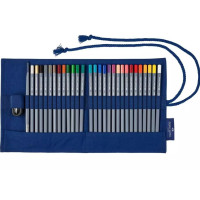 Карандаши цветные Faber-Castell Goldfaber 28 цветов в тканевой пенале 114752