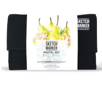 Маркеры Sketchmarker в наборе Pastel set 24 - Пастельные тона - 24 маркера + сумка органайзер - арт-24past