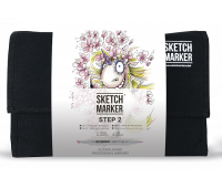 Набор маркеров Sketchmarker Step 2- Набор для начинающих- 24 маркера   сумка органайзер