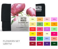 Набір маркерів SketchMarker Кольори, 24 шт, SM-24FLOW