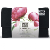 Набор маркеров SketchMarker Цветы, 24 шт, SM-24FLOW