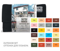Набір маркерів SketchMarker Пленер, 24 шт, SM-24OUTD