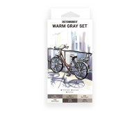 Маркеры SketchMarker набор 6 шт, Warm Gray, Мокрый серый SM-6WMGR