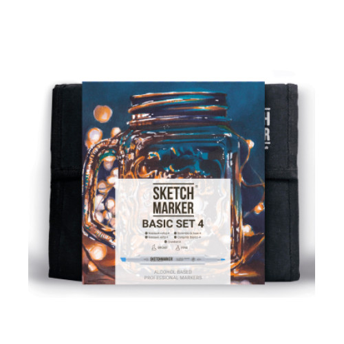 Маркеры SketchMarker набор 36 шт Basic 4 Базовые цвета 4, SM-36BAS4