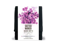 Маркеры SketchMarker набор 12 шт Basic 5 Базовые цвета 5, SM-12BAS5