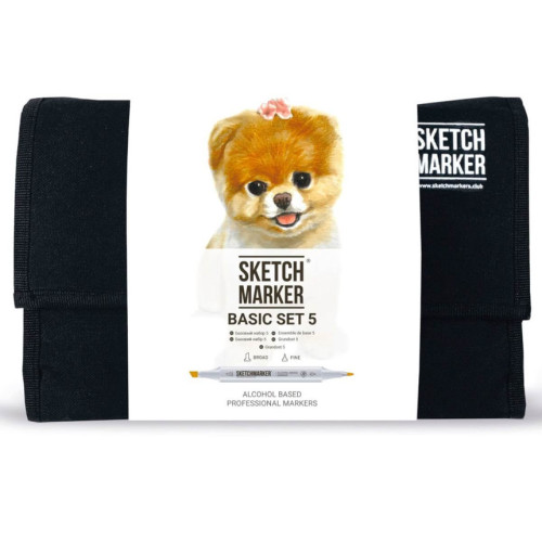 Маркеры SketchMarker набор 24 шт Basic 5 Базовые цвета 5 SM-24BAS5