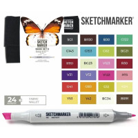 Маркеры SketchMarker набор 24 шт Basic 6 Базовые цвета 6, SM-24BAS6