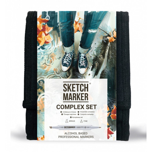 Маркеры SketchMarker набор 12 шт Complex, Комплекс, SM-12COMPX