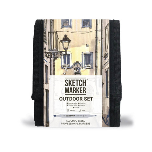 Маркеры SketchMarker набор 12 шт Outdoor, Пленэр, SM-12OUTD