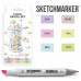 Маркеры SketchMarker набор 6 шт, Pastel, Пастельные тона SM-6PAST