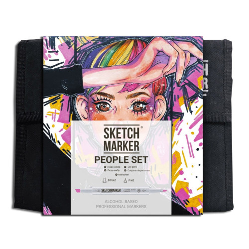 Маркеры SketchMarker набор 36 шт People, Люди SM-36PEOP