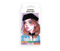 Маркеры SketchMarker набор 6 шт, Rich, Насыщенный SM-6RICH