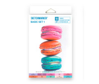 Маркеры SketchMarker Basic 1 Базовые цвета 1, 10 шт (линер + скетчбук), SM-10BAS1