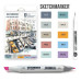 Маркеры SketchMarker Outdoor, 10 шт (линер + скетчбук), SM-10OUTD