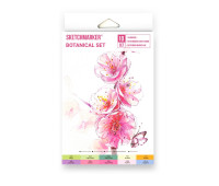 Маркеры SketchMarker Botanical, 10 шт (линер + скетчбук), SM-10BOTN