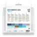 Акварельные маркеры набор SketchMarker Aqua Pro Sea, 12 цвет, SMA-12SEA