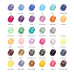 Акварельные маркеры набор SketchMarker Aqua Pro Balloons, 36 цвет, SMA-36BALL