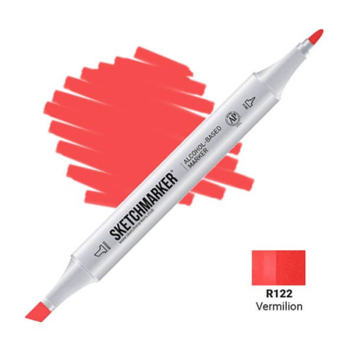 Маркер Sketchmarker R122 Vermilion (Ярко красный) SM-R122