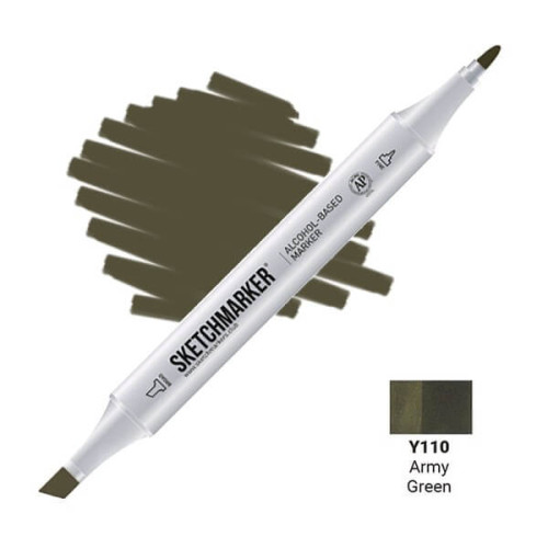 Маркер Sketchmarker Y110 Army Green (Армейский зелёный) SM-Y110